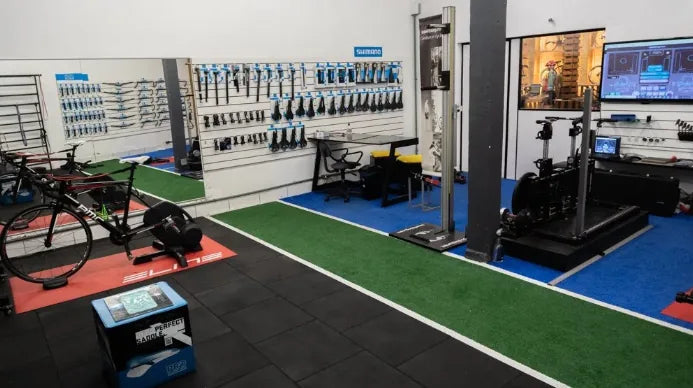 Estrutura profissional de Bike Fit da Pedalokos