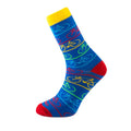 MEIA 36/38 CANO MEDIO PARTENZA AZUL/AMARELO/VERMELHO BIKES
