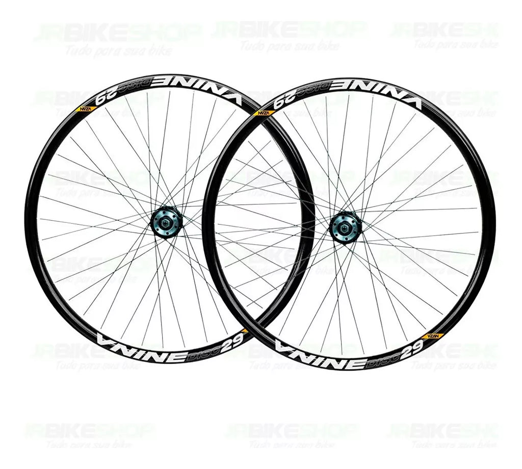 RODAS VZAN VNINE ARO 29 CUBO CASSETE DISC - EIXO 9MM -PRETO