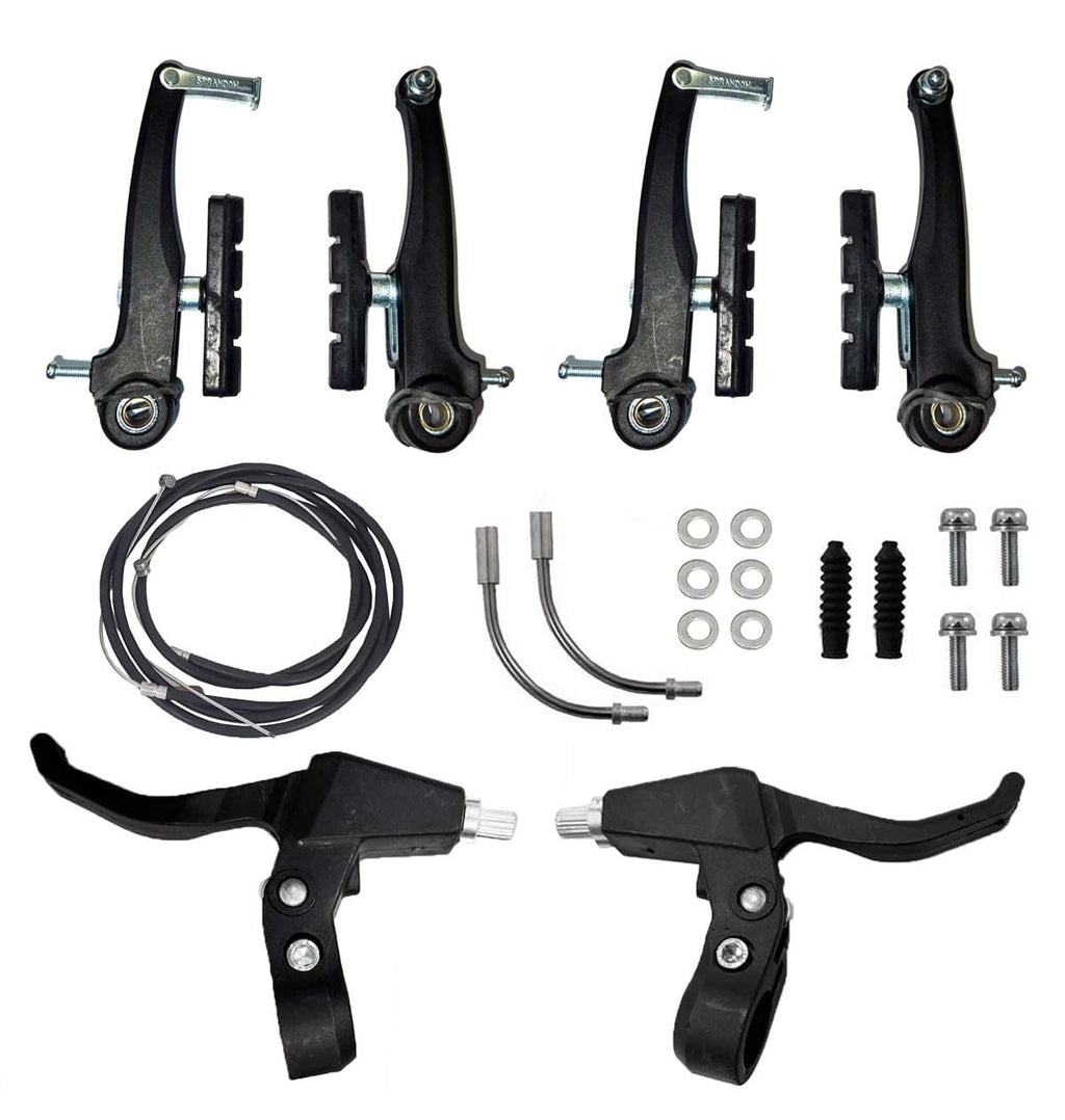 Kit Freio V-Brake Nylon C/ Macanetas + Cabos + Conduites