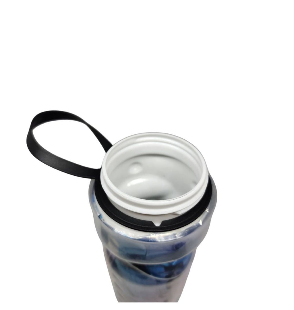 CARAMANHOLA GARRAFA ISOTÉRMICA ELLEVEN  BICO AUTOMATICO 590ML EL SERIES PRETO/RAINBOW