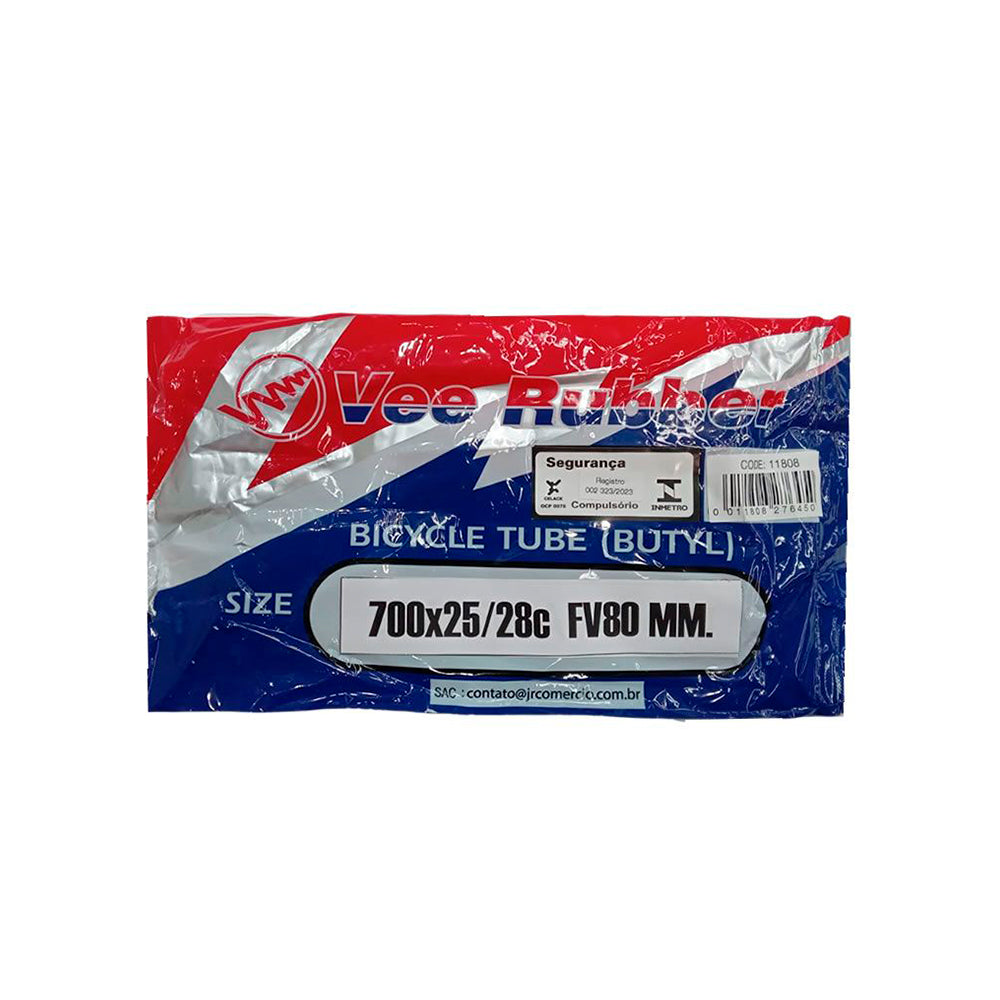Câmara 700x25/28 Vee Rubber Cliencherfv 80mm Fv Valvula Fina