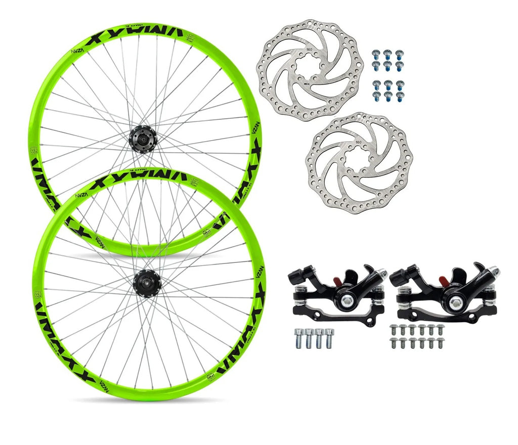 RODAS 26 VMAXX SL DISC VERDE ROSCA + FREIO DISCO MECANICO