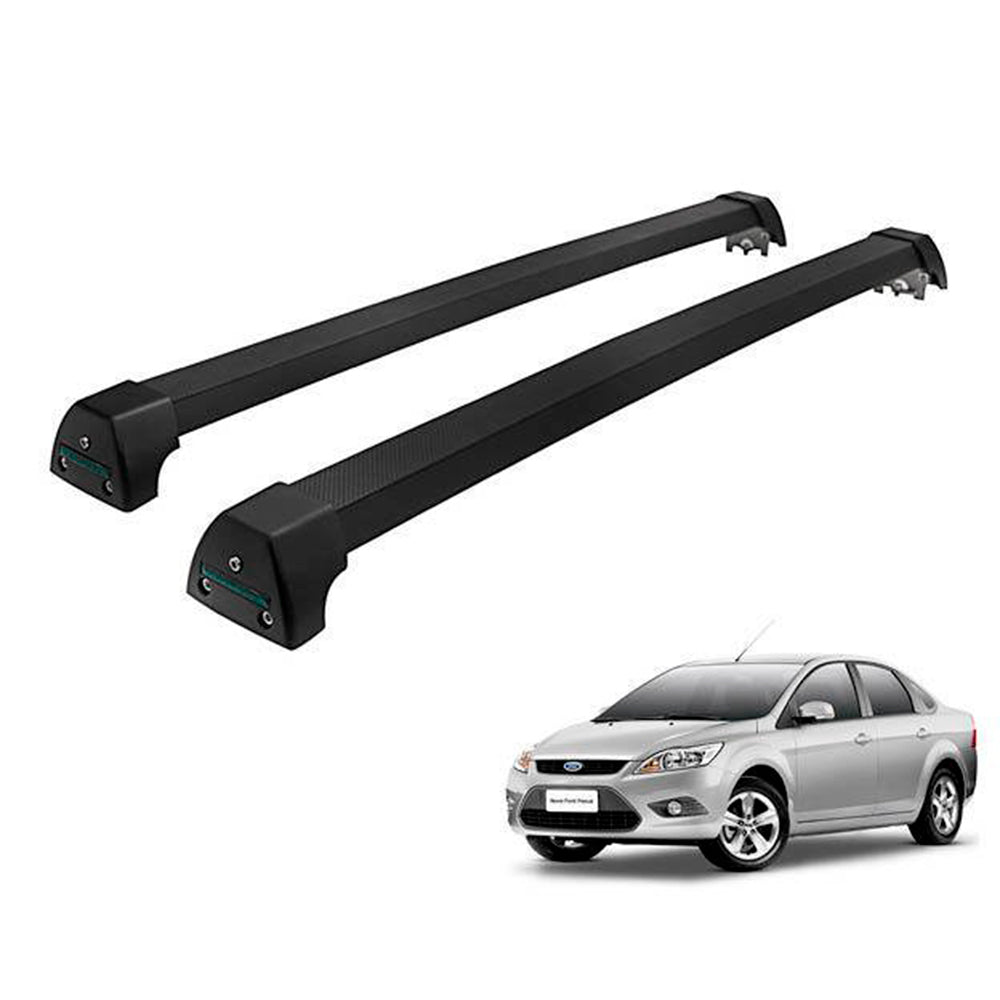 RACK DE TETO LONG LIFE SPORT ALUM. P/  FORD FOCUS SEDAN 2010-2013 FIX POINT ROSCA (PFc10)