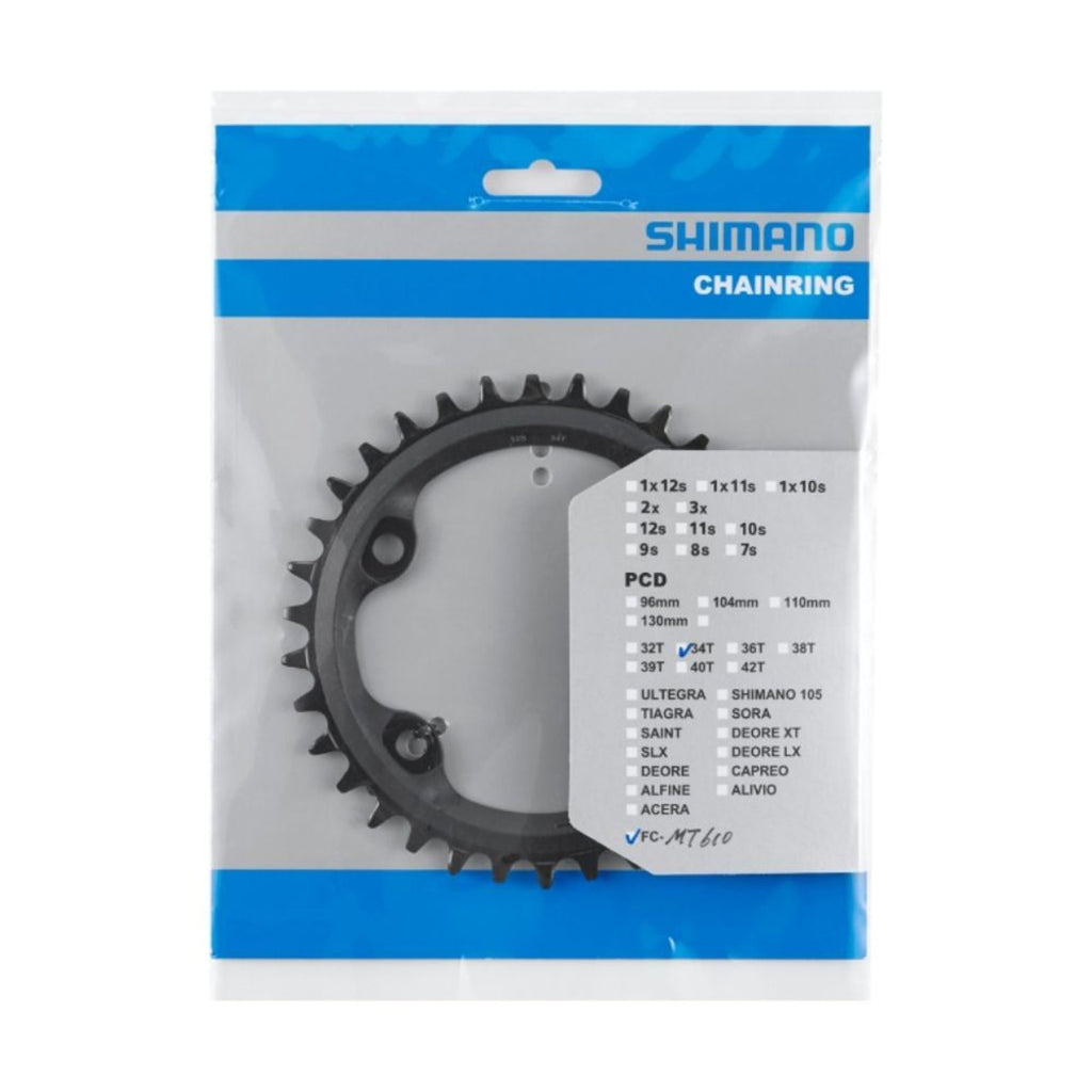 COROA 34D SHIMANO DEORE M6000 12 VELOCIDADES (Y0K434000) - PRETO