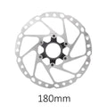ROTOR DE FREIO A DISCO SHIMANO C. LOCK SLX RT64 180mm - PRETO/PRATA