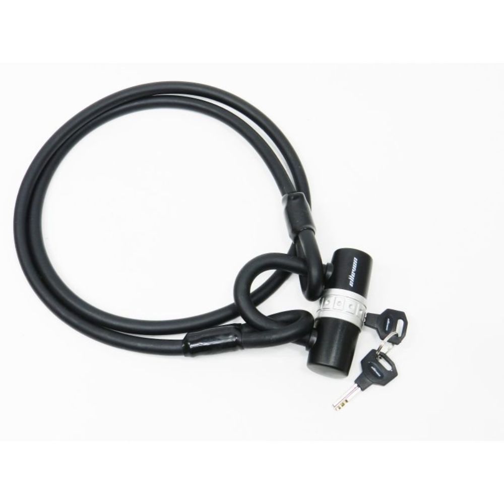 CADEADO TRAVA TIPO U ELLEVEN C/ CABO EMBOR. FLEX 12MMX1,5M - PRETO