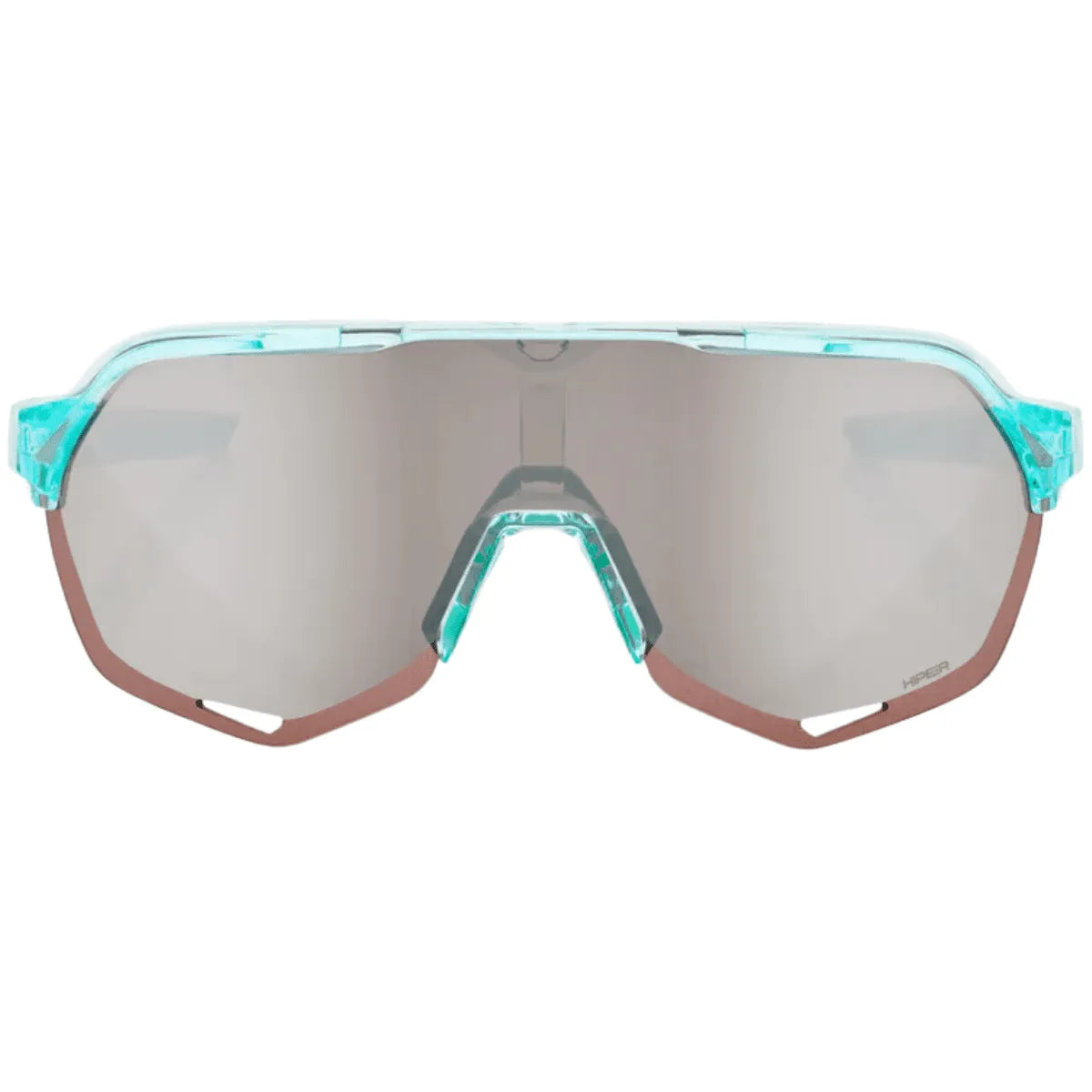 OCULOS 100% S2 -  POLISHED TRANSLUCENT MINT - HIPER SILVER MIRROR LENS