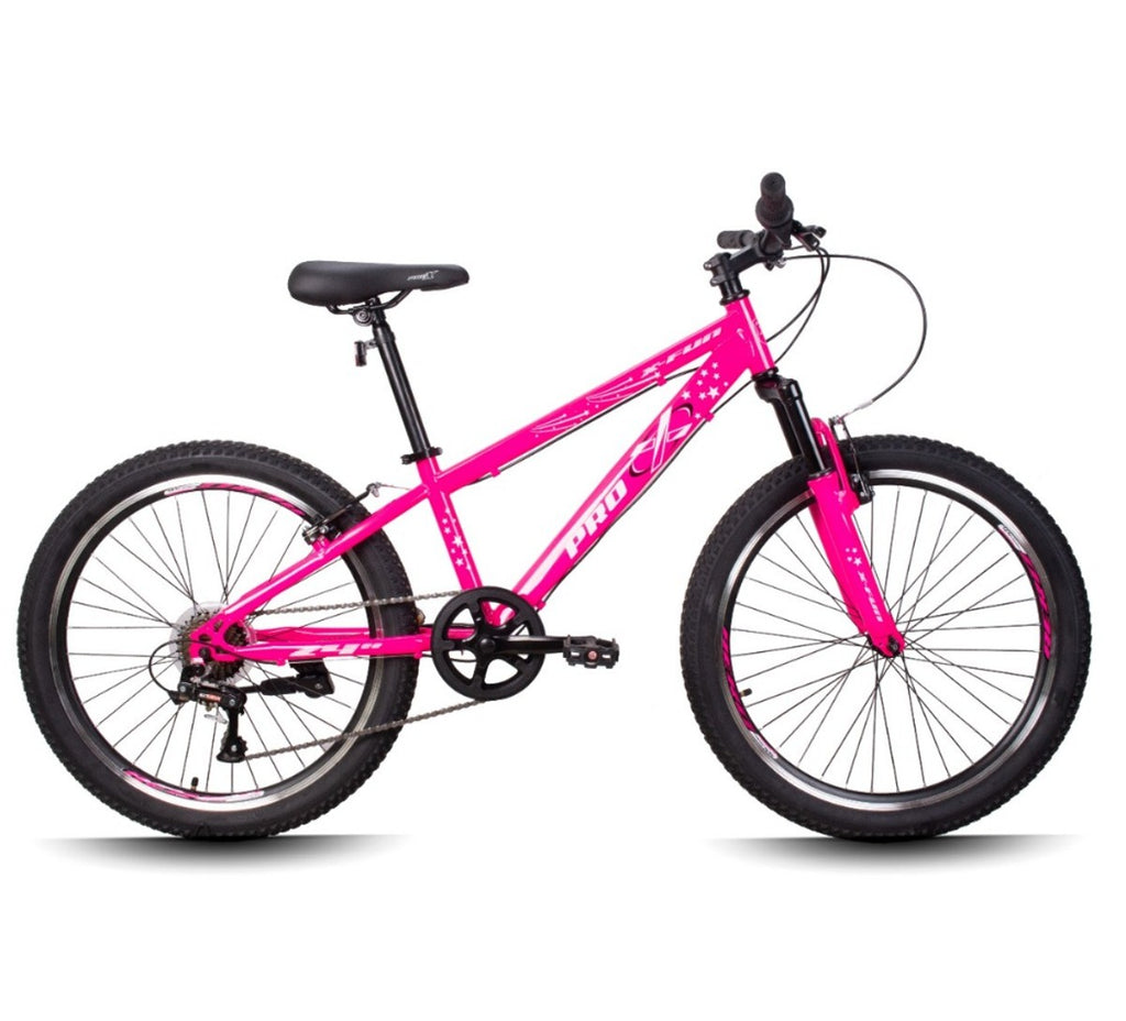 Bicicleta Aro 24 Pro-X X-Fun Preta Rosa
