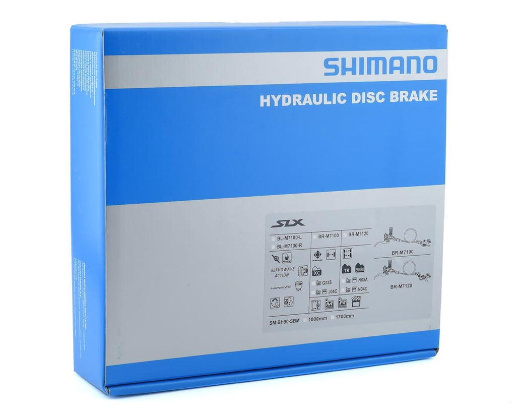 FREIO DISCO SHIMANO SLX BL-M7100/BR-M7120 HIDRÁULICO TRASEIRO 4 PISTÕES 1700MM (IM7120JRRXNA170) - PRETO - TRASEIRO