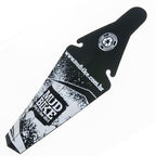Paralama Mudbike Traseiro Plastico P/ Selim Preto/Branco