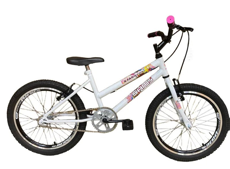 Bicicleta Aro 20 Samy Feminina  - Branco
