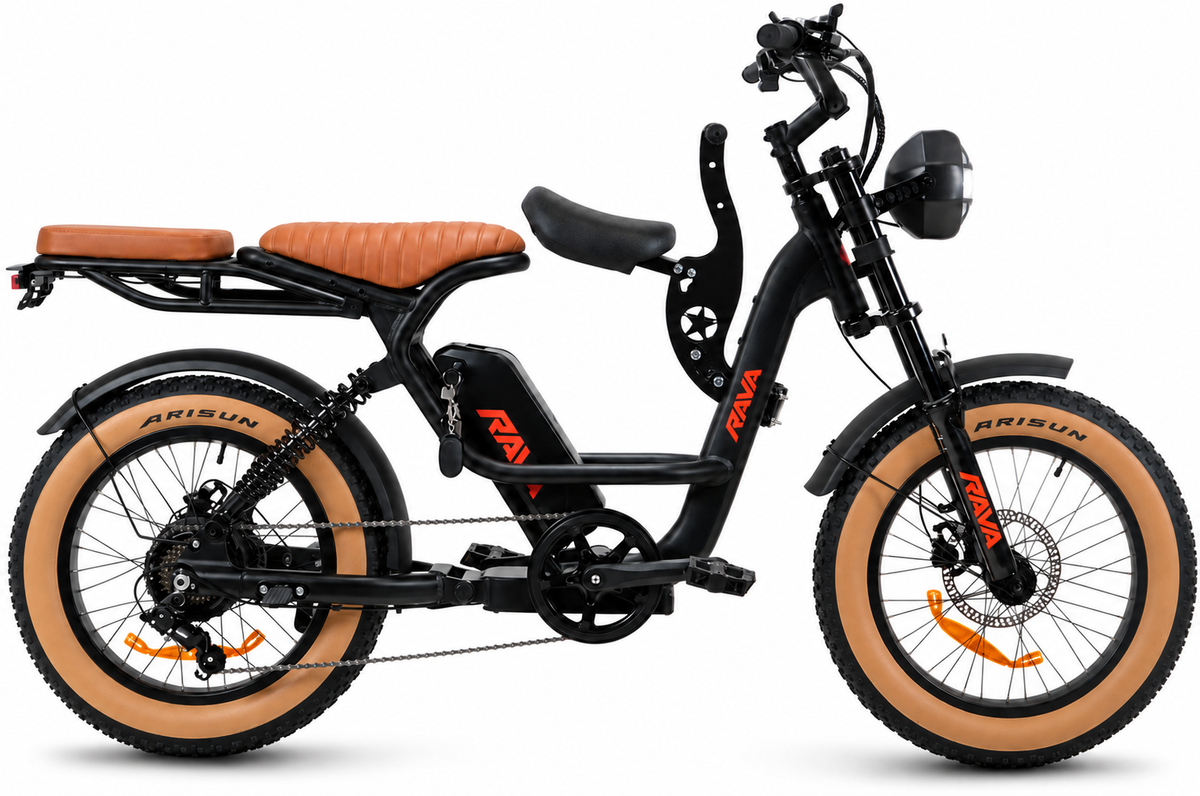 BICICLETA ELÉTRICA RAVA E-PULSE ALLOY 48V ARO 20 750W