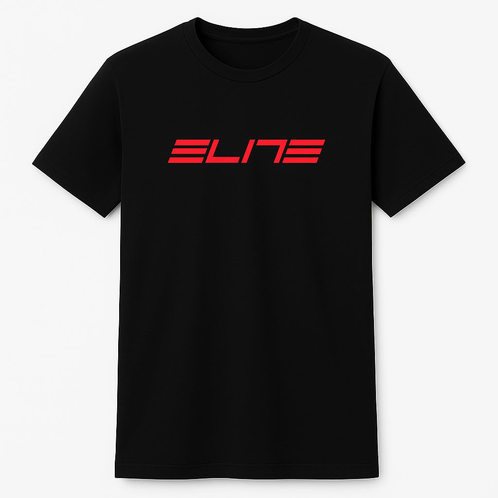 CAMISETA CASUAL ELITE PRETA LOGO VERMELHO TAM - M