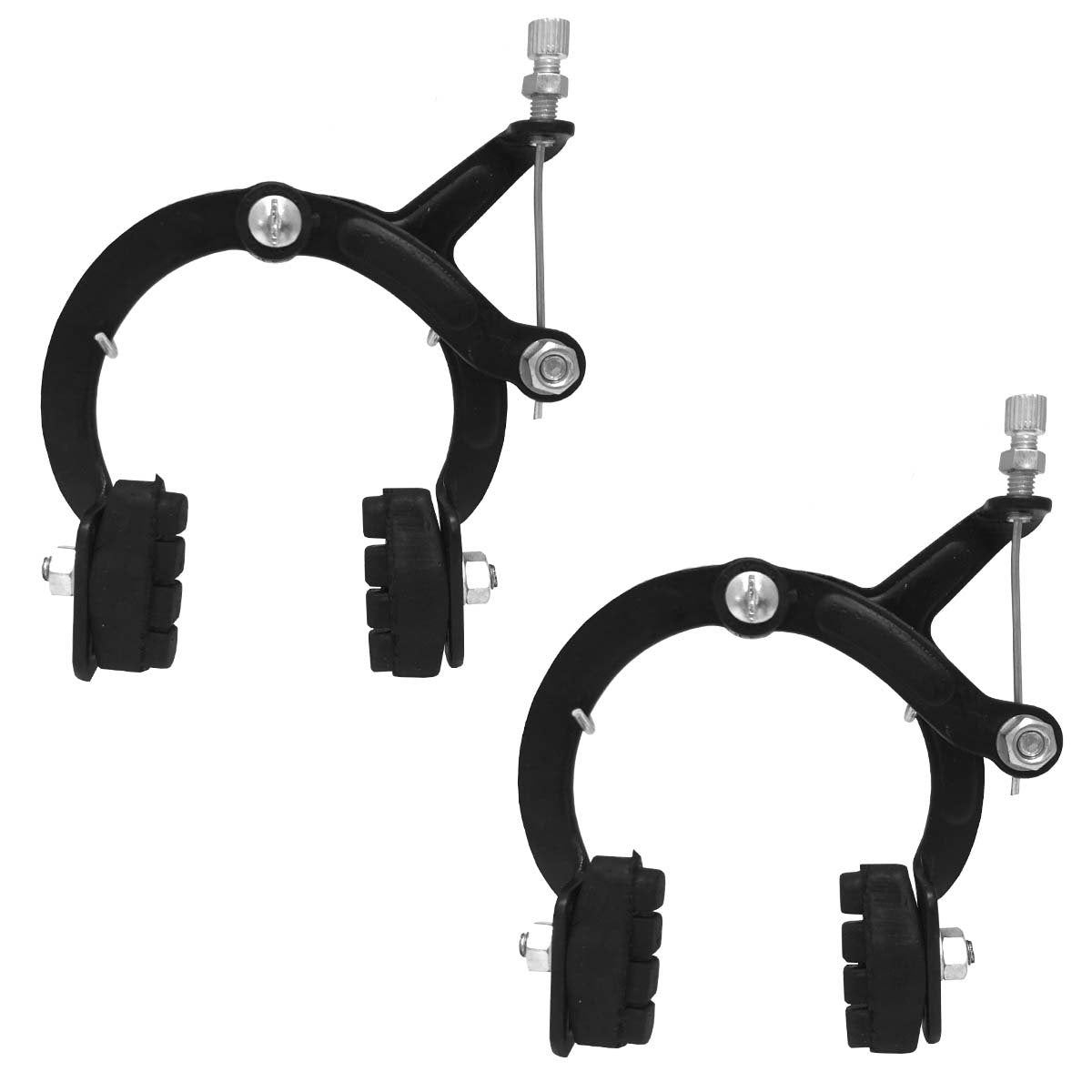 Freio Ferradura Side Pull Aco Preto