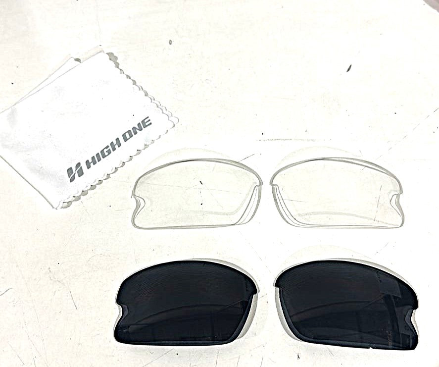 LENTES DE REPOSIÇÃO P/ OCULOS HIGH ONE 2 PARES CLEAR / FUME