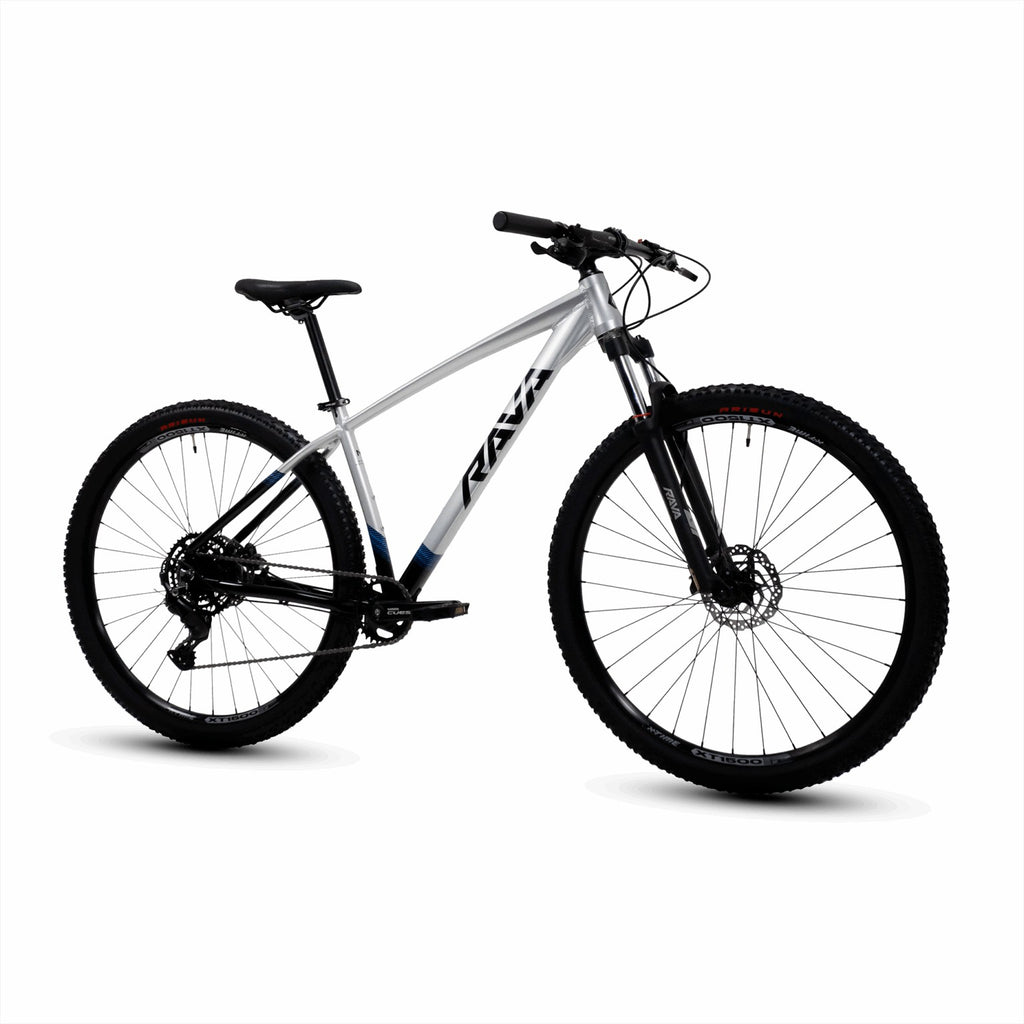 BICICLETA 29 RAVA RAKAN SHIMANO CUES 9V FREIO MT200 HIDRAULICO CINZA/PRETO M-17