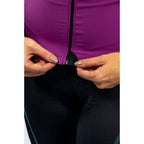 Camisa Ciclismo Free Force Feminina Start Manga Longa Wine Peluciada
