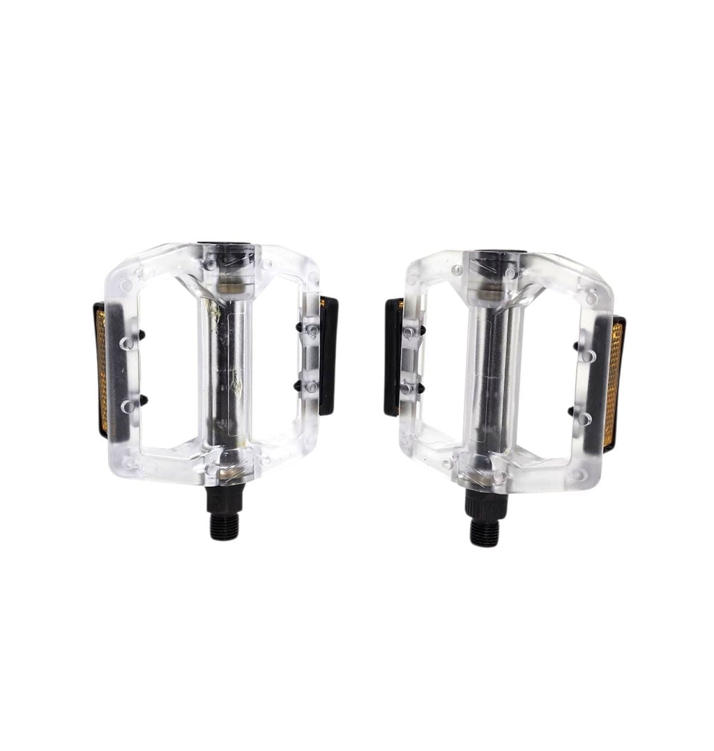 PEDAL 1/2 VELOFORCE ESFERADO ACRÍLICO COM REFLETOR TRANSPARENTE