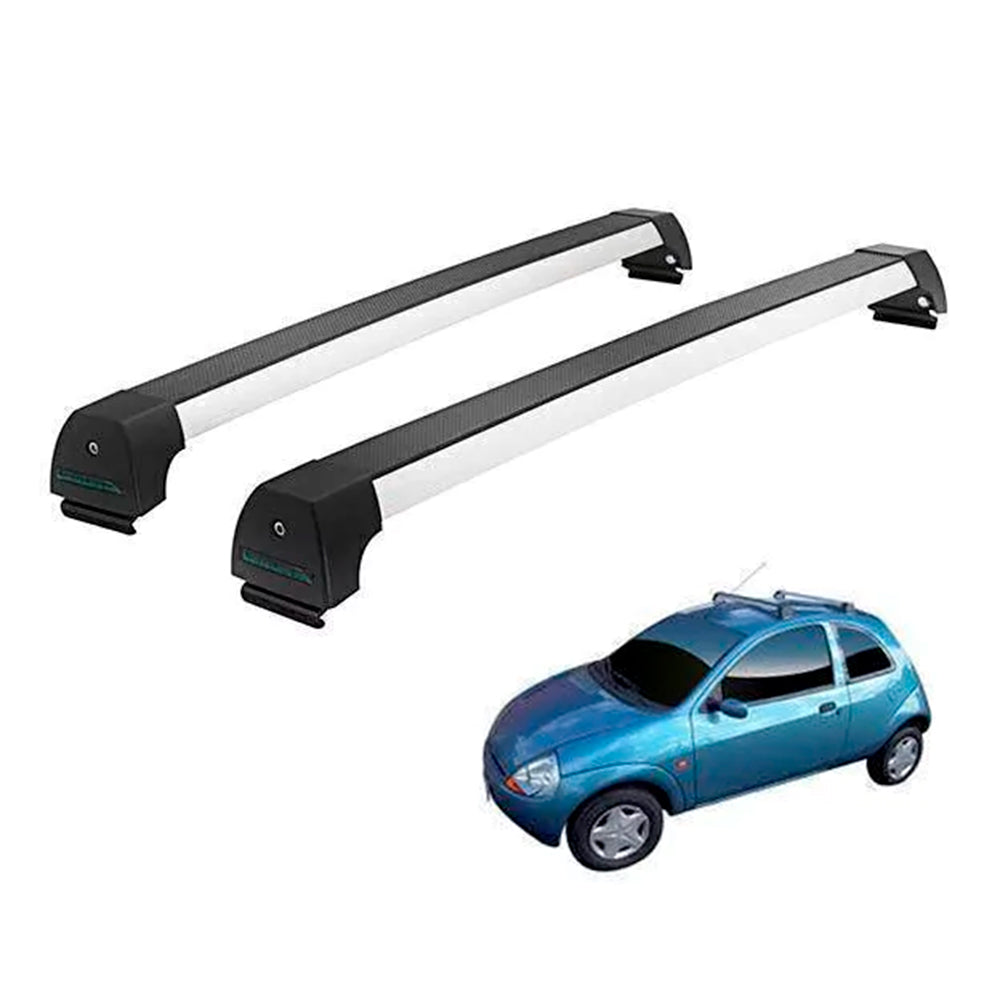 RACK LONG LIFE SPORT ALUM. PRATA P/ FORD KA - ATÉ 2007 (AKa)