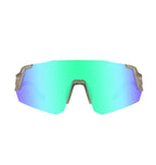 Óculos Ciclismo Elleven El647 Lente Policarbonato Uv400 Verde/Bege
