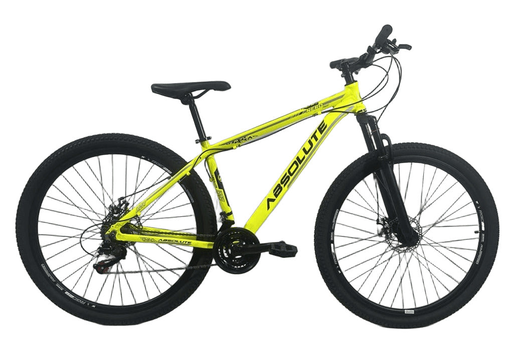 BICICLETA 29 ABSOLUTE NERO 3 MTB ALUMINIO AMARELO - M-17