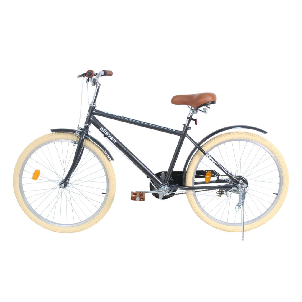 Bicicleta 24 Elleven Rover 2026 Aço Cinza/Branco