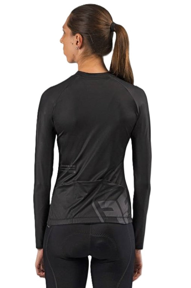 CAMISA DE CICLISMO FREE FORCE FEMININA MANGA LONGA TRAINING DARK 2024