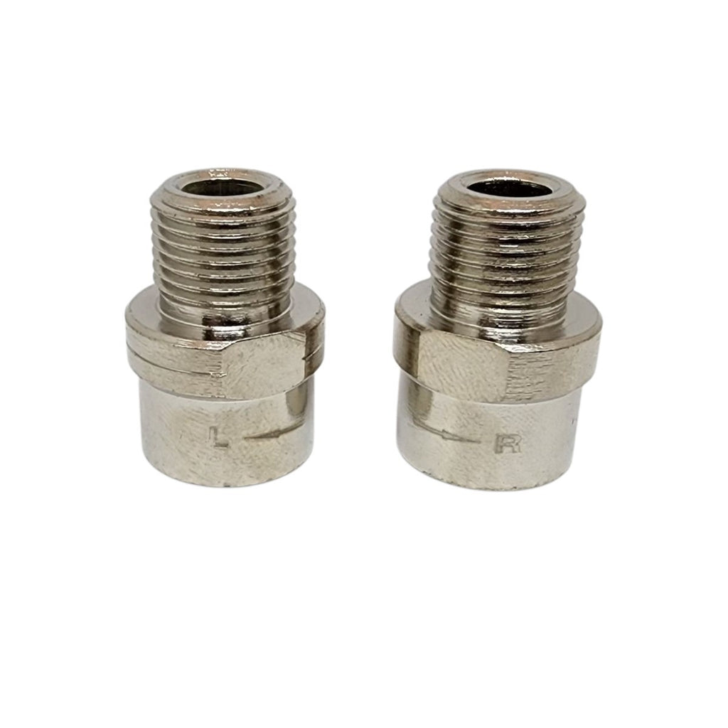 EXTENSOR DE PEDAL 16MM 9/16 INOX PRATA