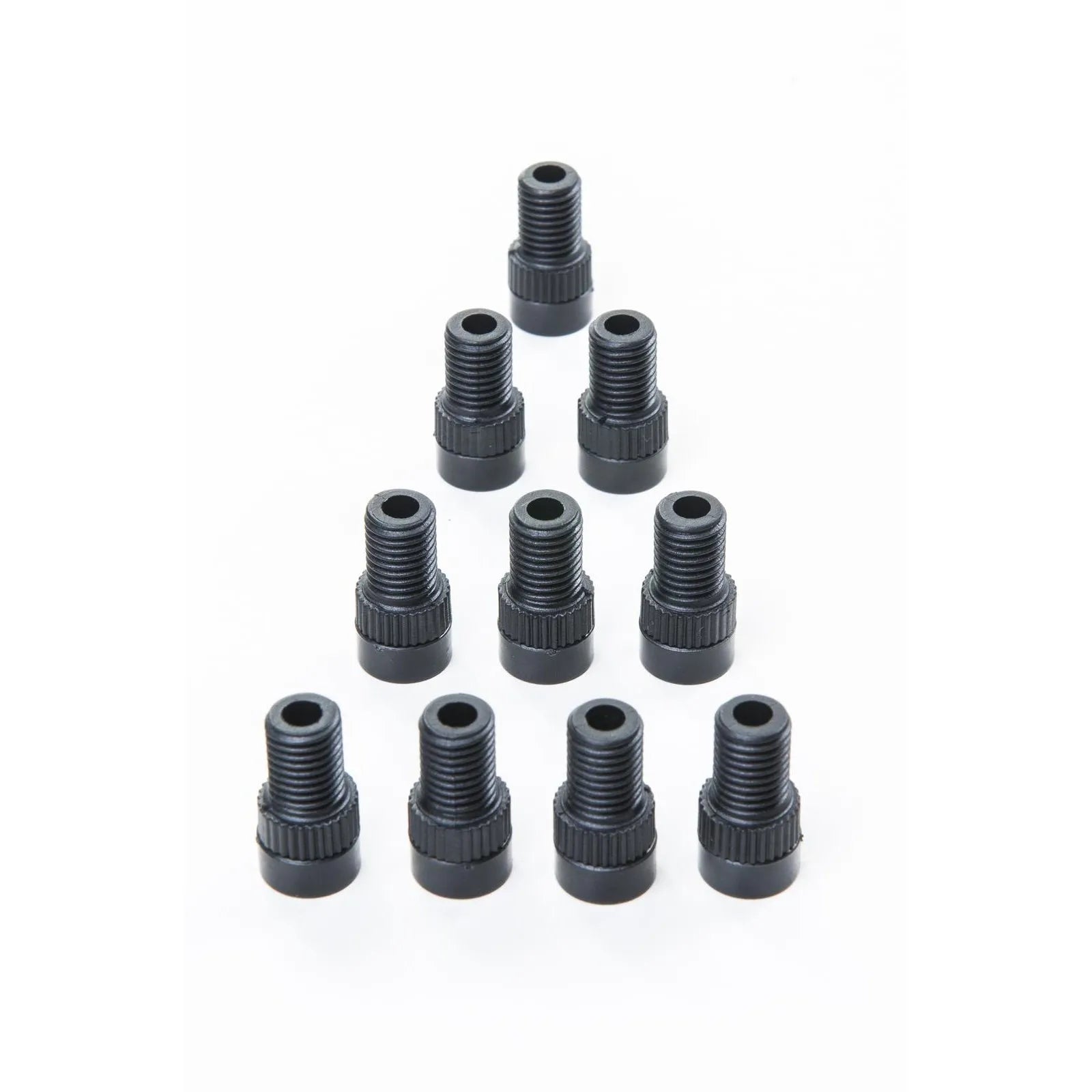 ADAPTADOR DE VÁLVULA NYLON PRESTA P/ BUTYL/SCHRADER/AMERICANA - PRETO
