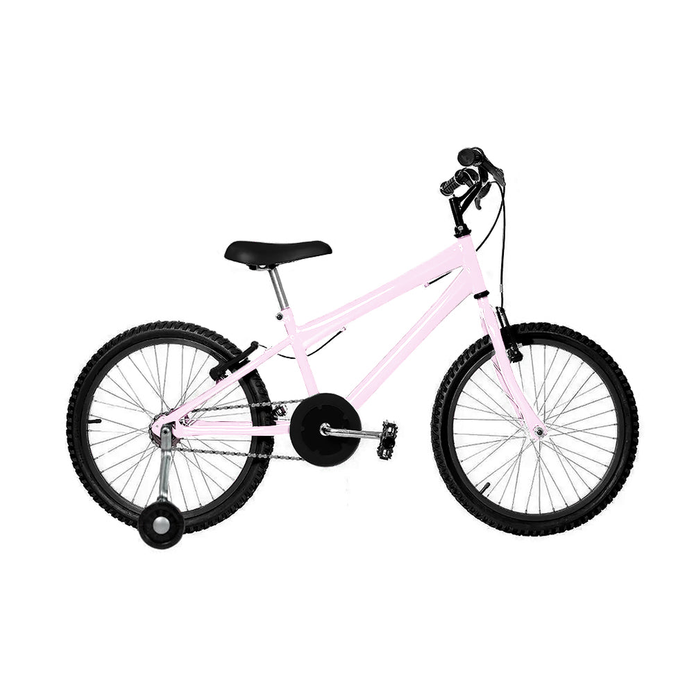 Bicicleta 16 Aço Feminino Samy C/ Roda Lateral E Aro Alumínio Branco