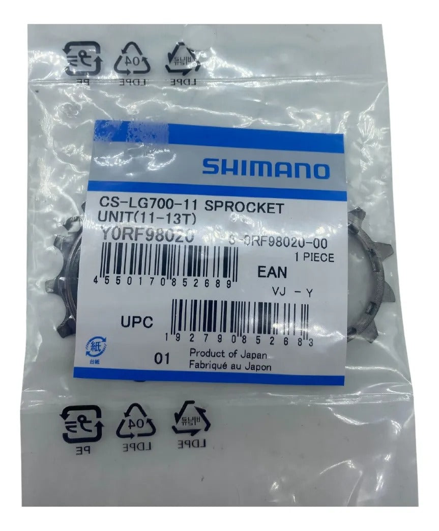 PINHÃO PARA CASSETE SHIMANO CUES 11V CS-LG700 11 E 13 DENTES Y0RF98020