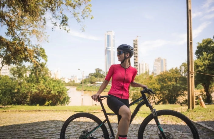 CAMISA CICLISMO UP APPAREL FEMININA CITY PINK