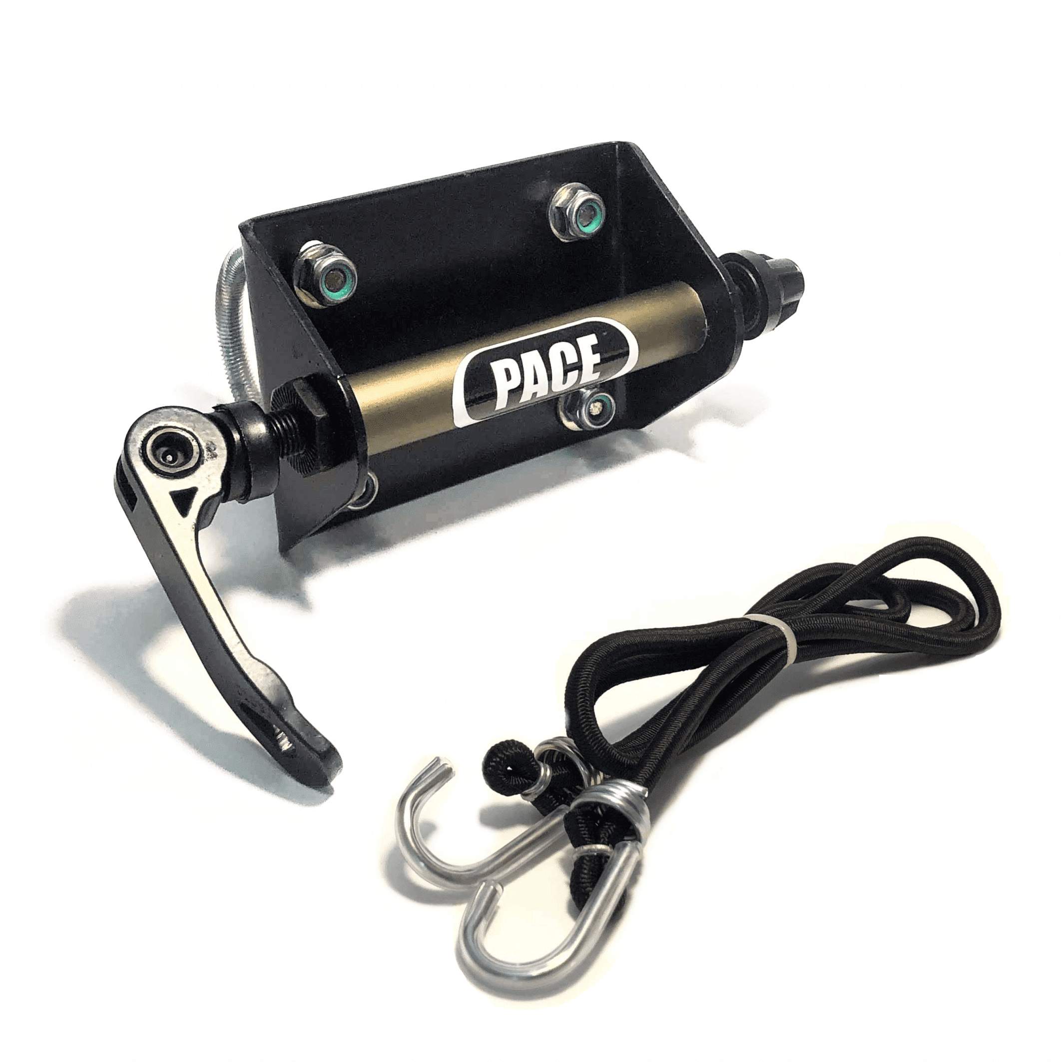 TRANSBIKE PACE PARA GRADE VIGIA PICK-UP STEEL EIXO 9MM - PRETO