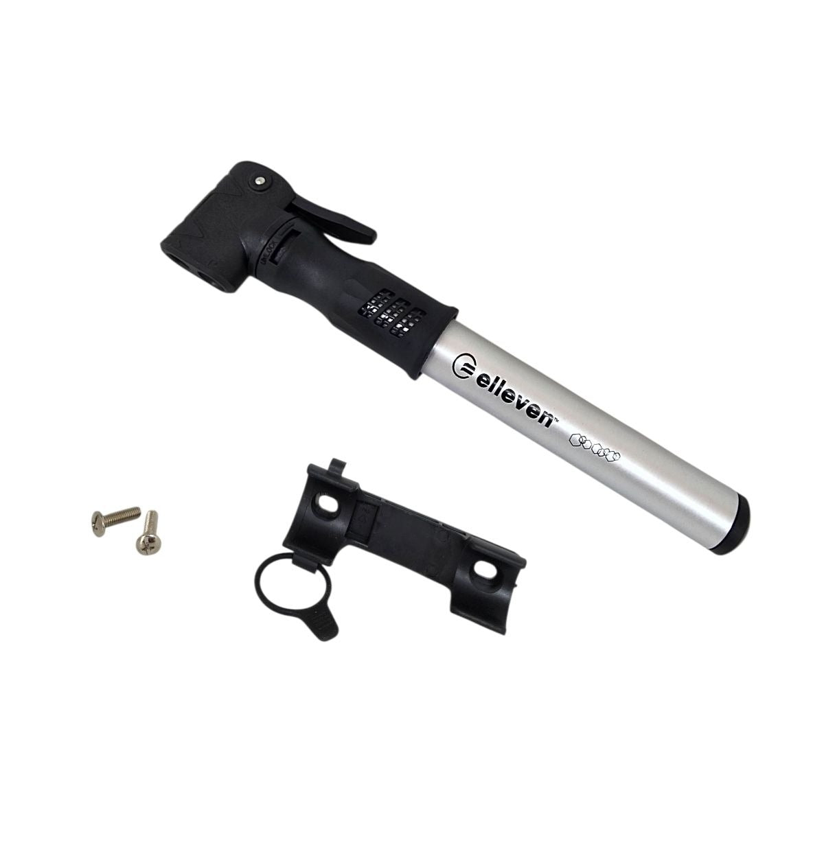 BOMBA DE AR ELLEVEN MINI BARRIL ALUMINIO BICO DUPLO 100 PSI