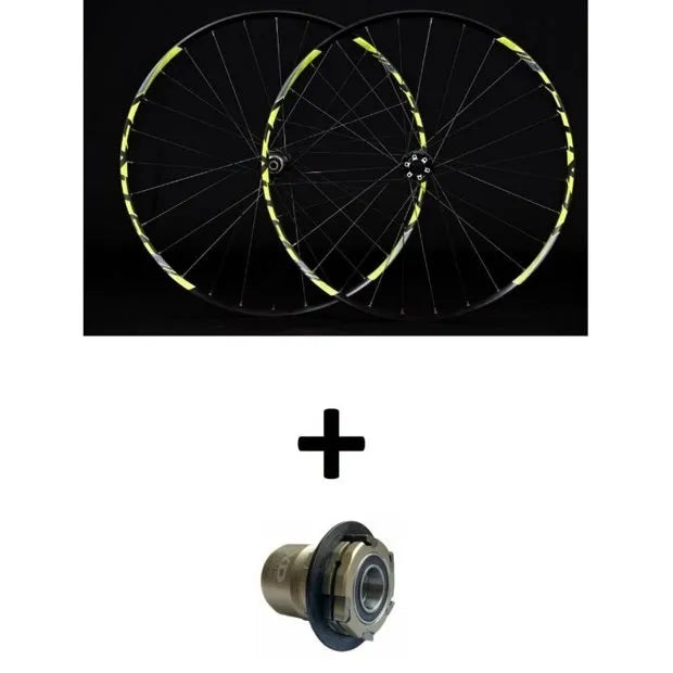 RODAS 29 SENTEC COMP TUBELESS C/ ROLAM. + NÚCLEO XD EAGLE - PRETO