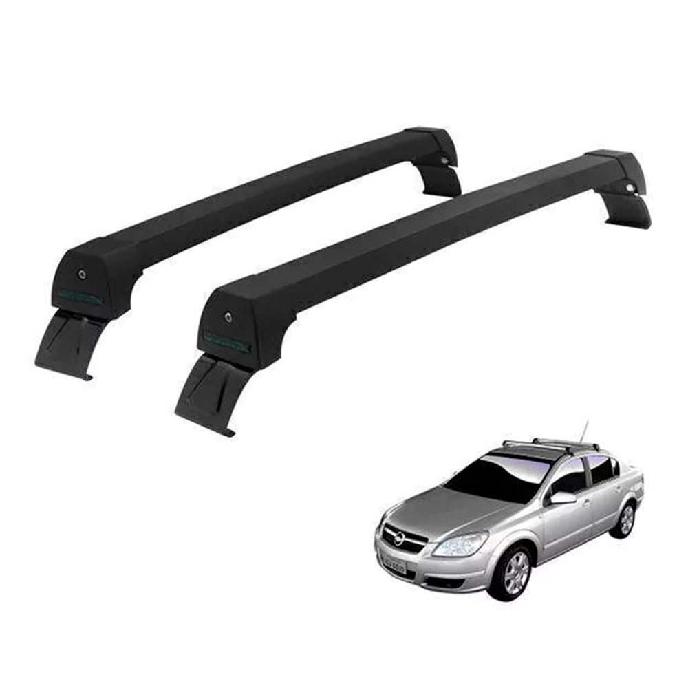 RACK LONG LIFE SPORT ALUM. PRETO P/ CHEVROLET VECTRA SEDAN - A PARTIR DE 2006 (PVtr) - PRETO