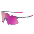 Oculos 100% Hypercraft - Gloss Light Grey - Purple Mirror Lens