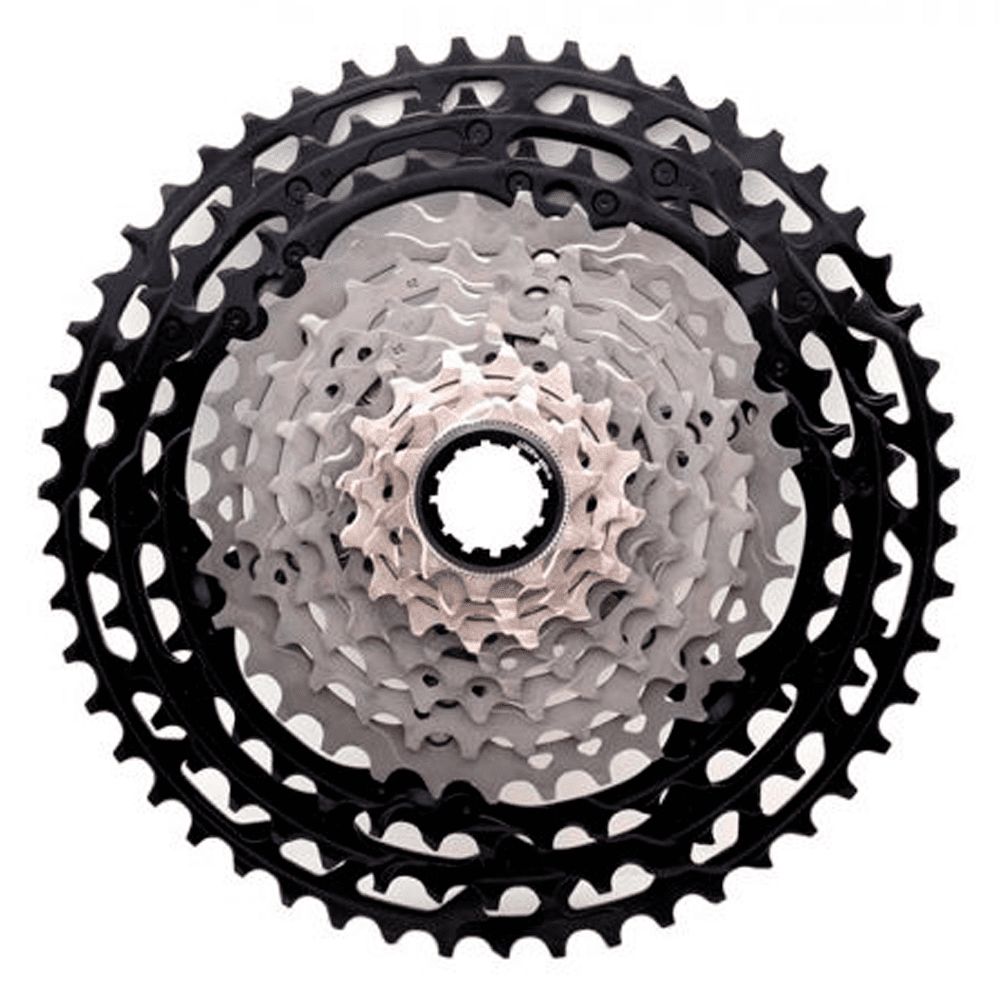CASSETE 12V SHIMANO XTR M9100 10/45D MICRO SPLINE (KCSM9100045) - PRATA