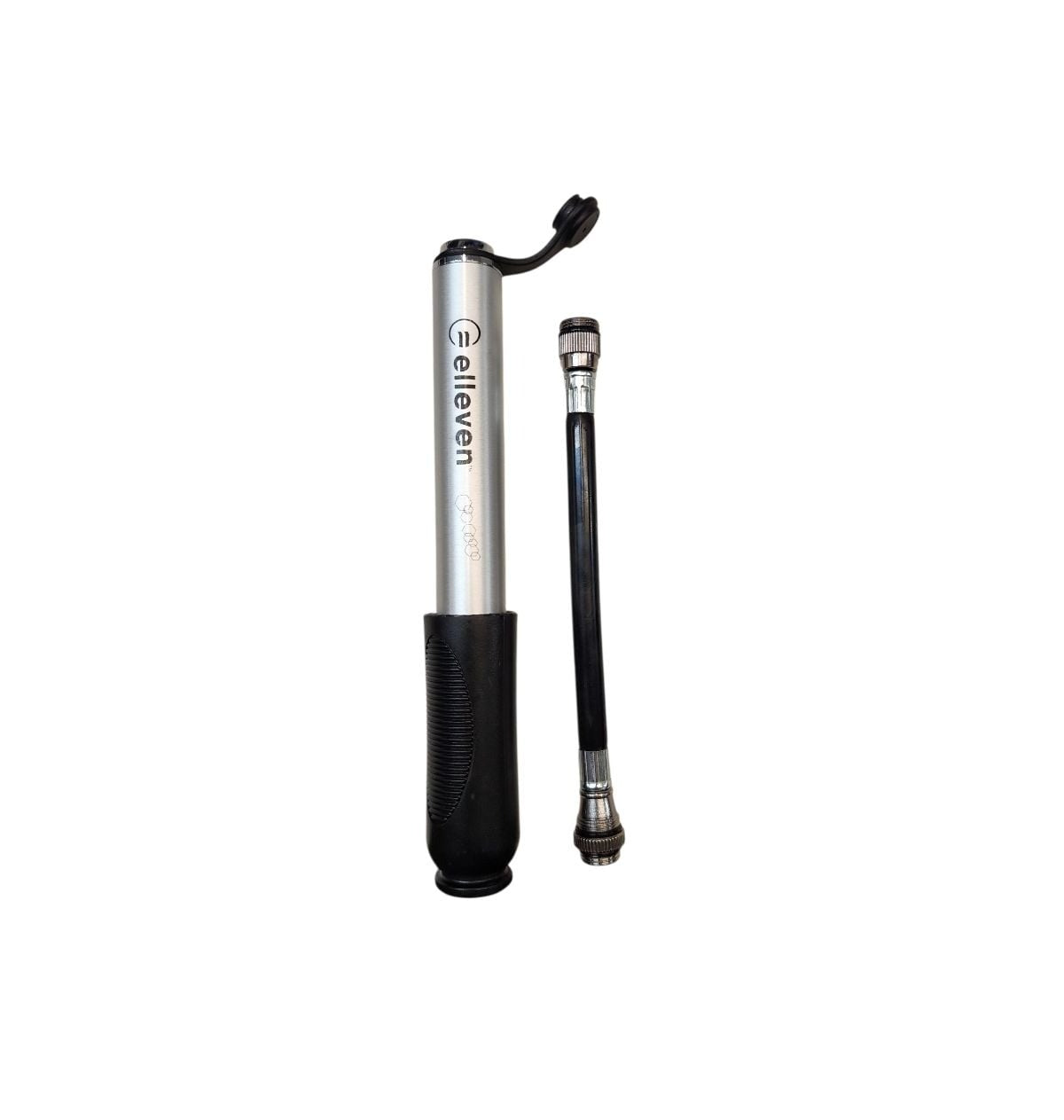 BOMBA MINI BARRIL ALUMINIO BICO 2 VIAS MANGUEIRA RETRÁTIL INTERNA 100 PSI