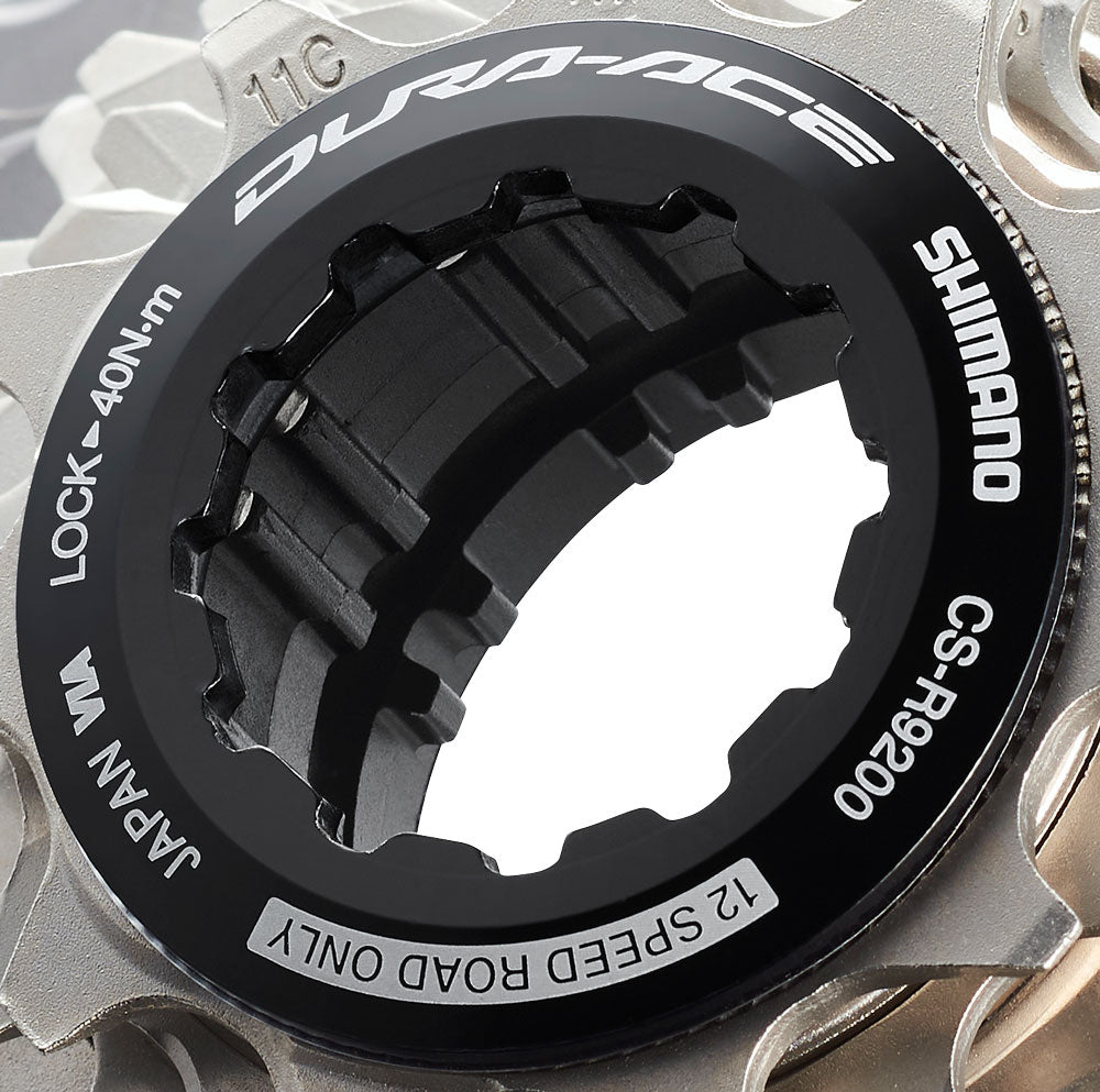 CASSETE 12V SHIMANO DURA ACE CS-R9200 TITÂNIO 11/30D (ICSR920012130) - CINZA