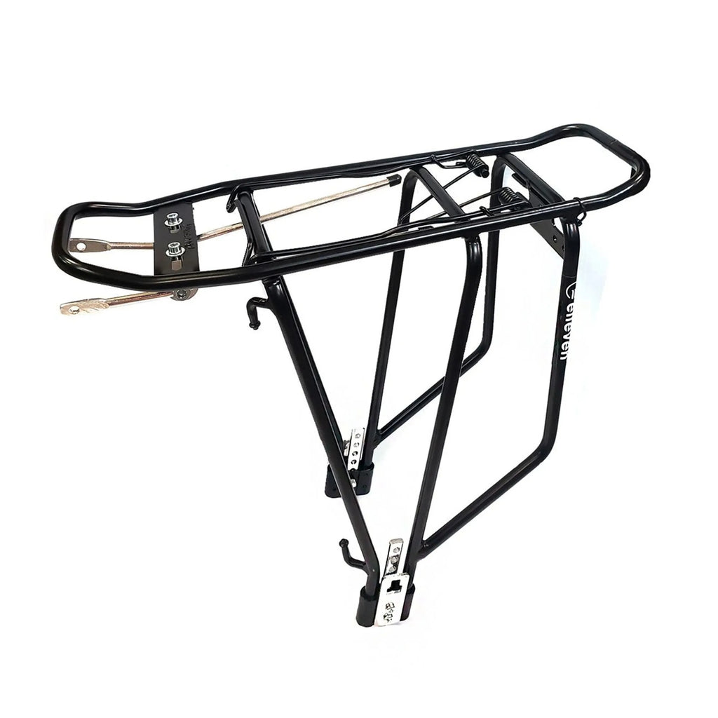 BAGAGEIRO ALUMÍNIO ATÉ 25KG C/ REG. P/ BICICLETAS 26 À 29 - PRETO
