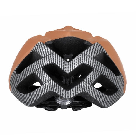 CAPACETE DE CICLISMO DVORAK SL17 COM LED MARROM TAM G 57-60cm