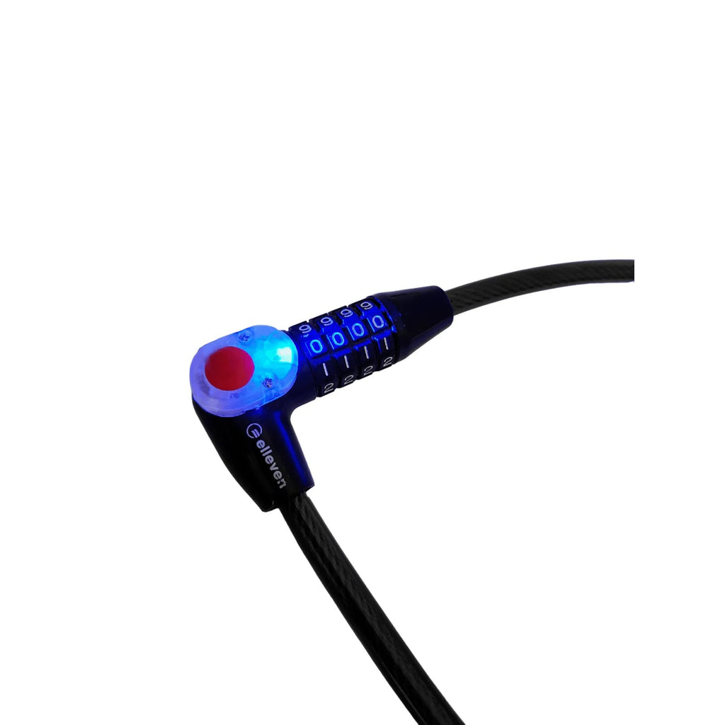 Cadeado Elleven Espiral Com Iluminação E Segredo Com Suporte 12mm X 1200mm