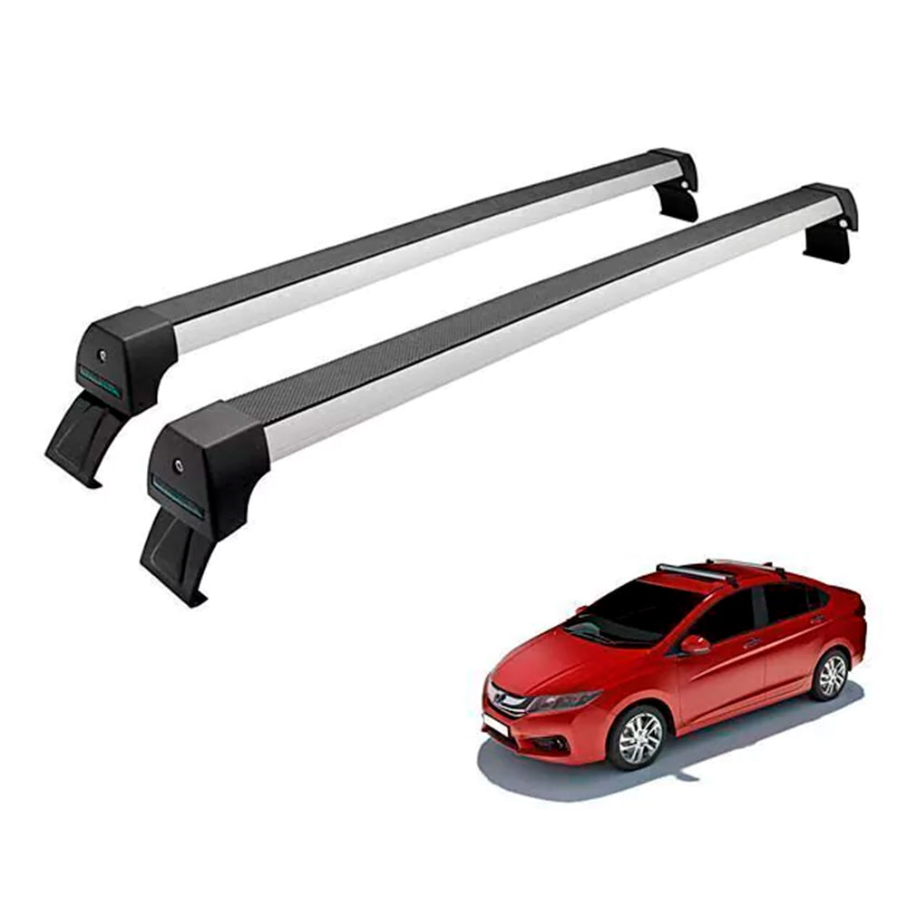 RACK LONG LIFE SPORT ALUM. PRATA P/ HONDA CITY - 2009 A 2014 (ACit) - PRATA