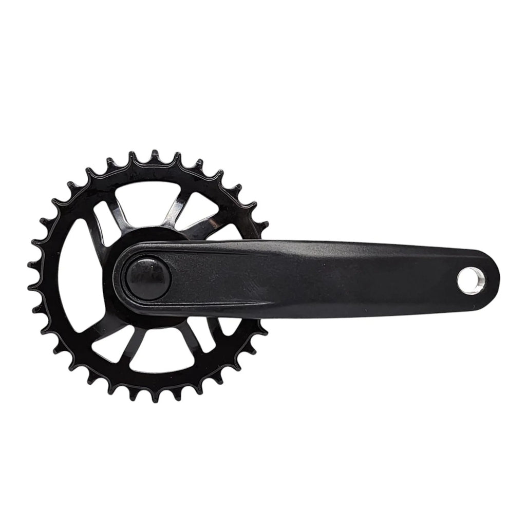 PEDIVELA SINGLE 8/12V P QUADRADA COROA AÇO 34T 170MM PRETO