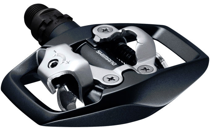 PEDAL 9/16 CLIP PLATAFORMA SHIMANO ED500 COM TAQUINHO - PRETO