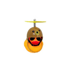 BUZINA SILICONE PATO COM CAPACETE MARROM PATA