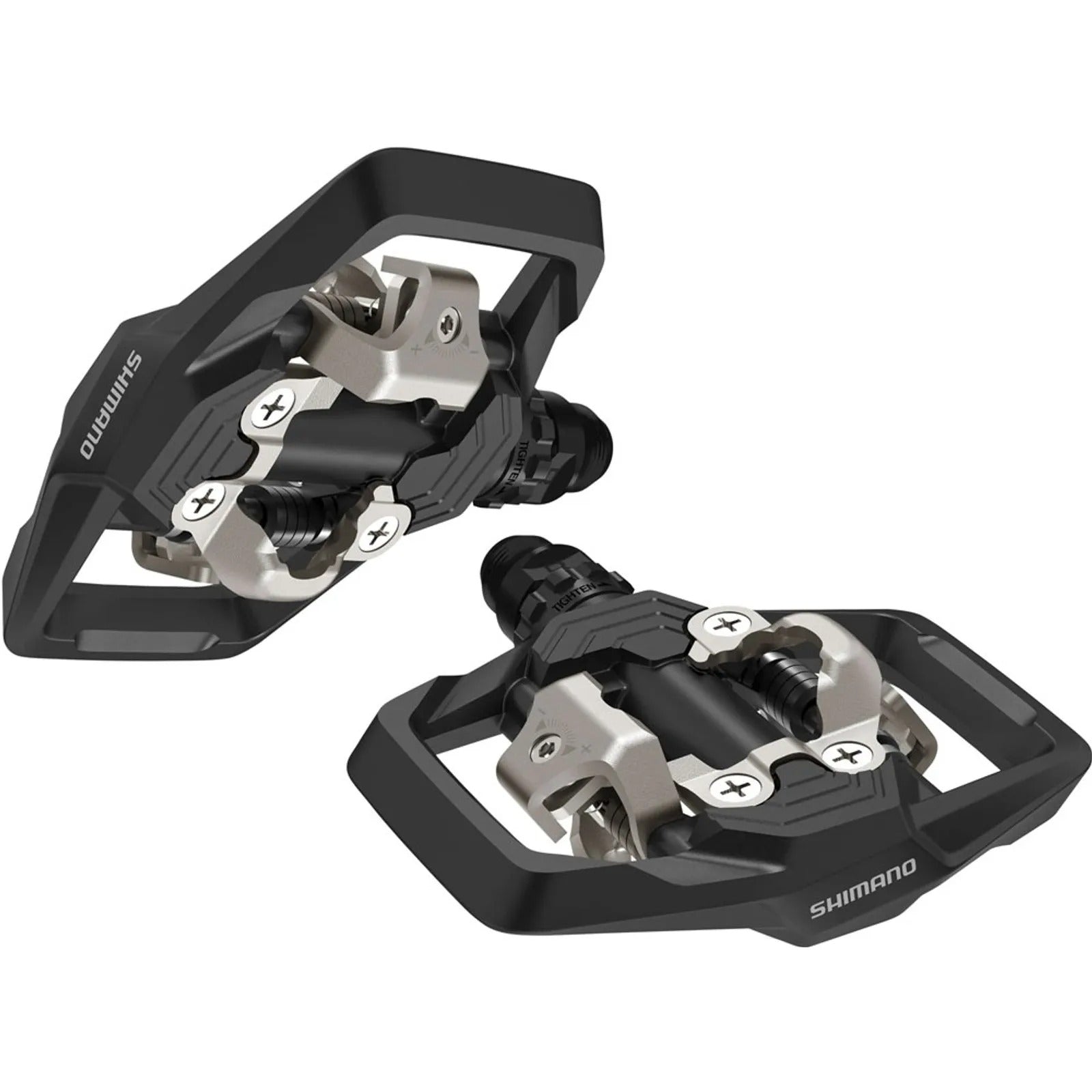 Pedal 9/16 Clip Plataforma Shimano Me700 Com Taquinho - Preto