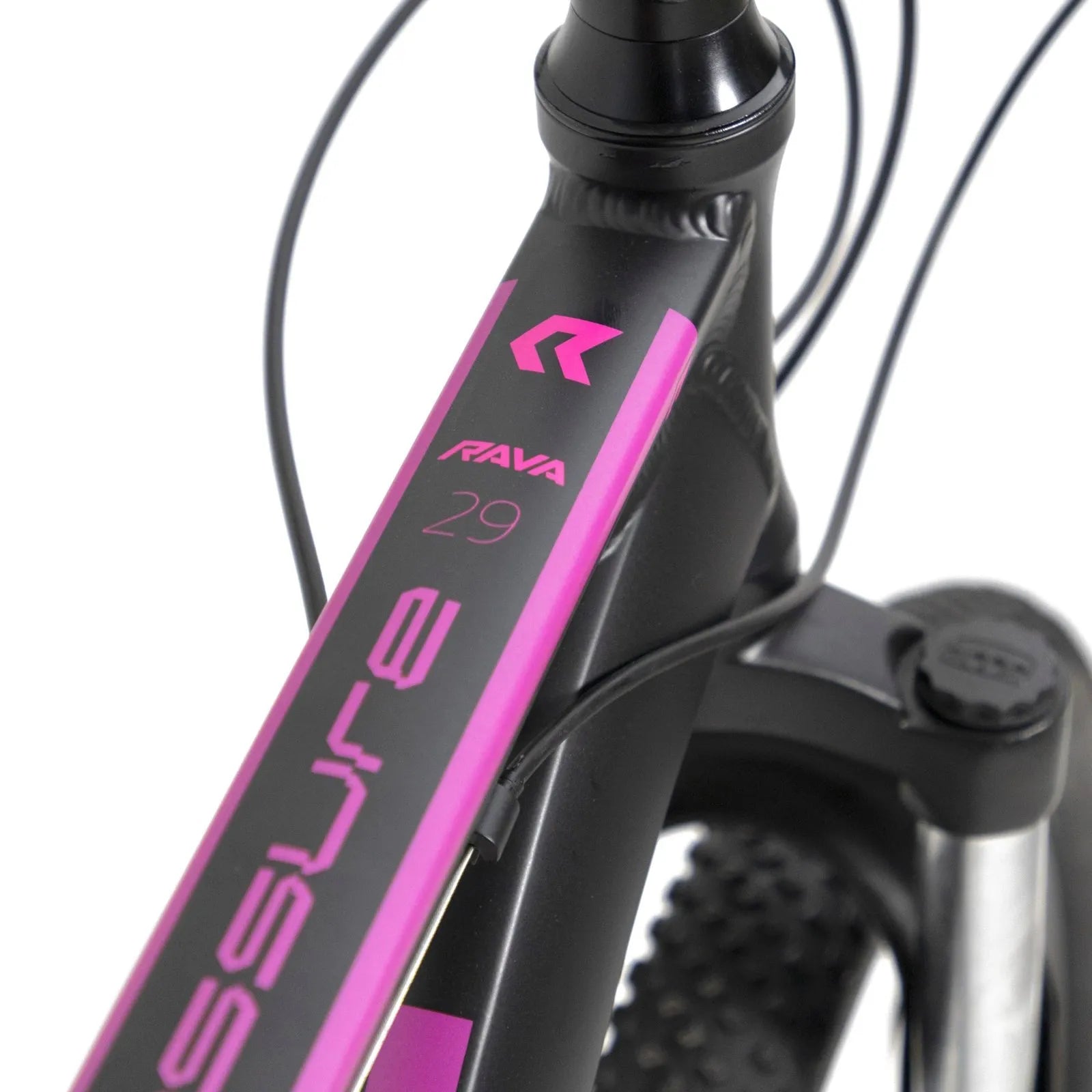 BICICLETA 29 RAVA PRESSURE 24V X-TIME C/ FREIO MECÂNICO - PRETO/PINK/AZUL - (M - 17)